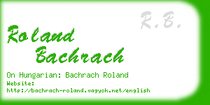 roland bachrach business card